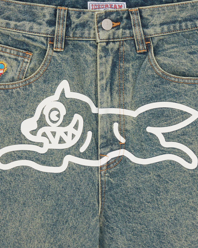 RUNNING DOG TRIPLE SCOOP DENIM PANT 4
