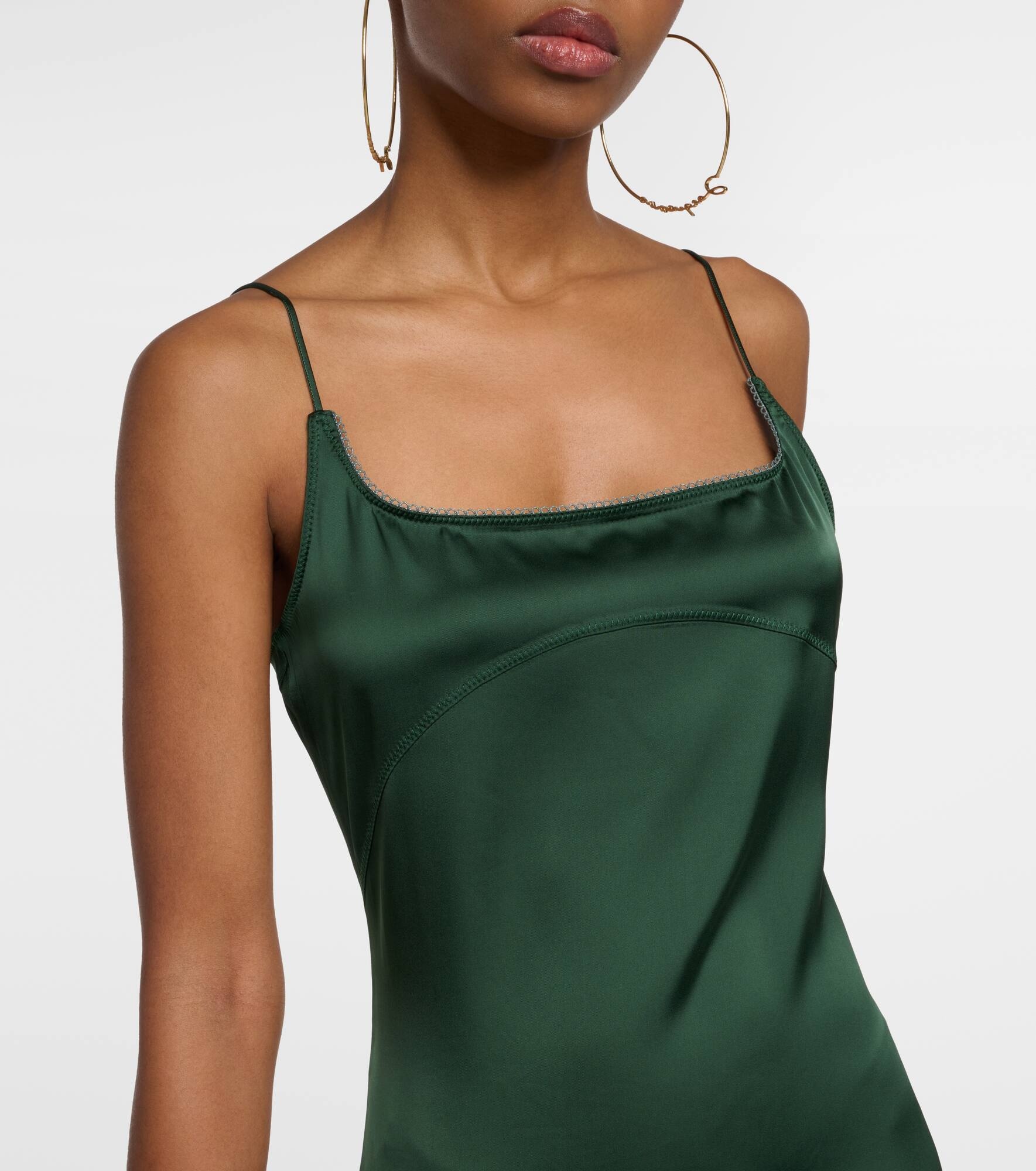 La Robe Notte satin slip dress - 4