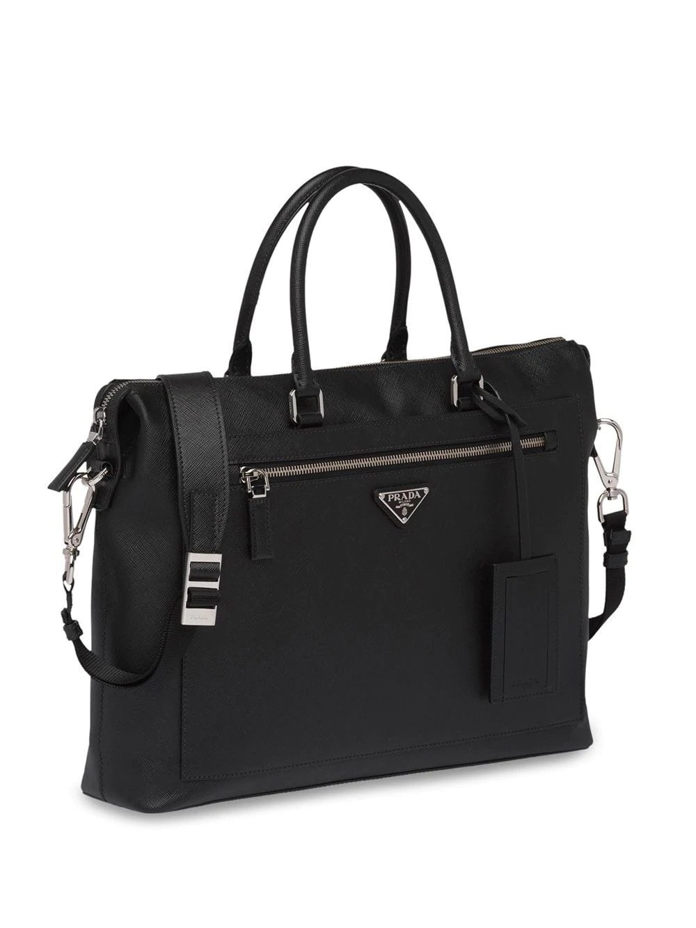 Saffiano leather briefcase - 6