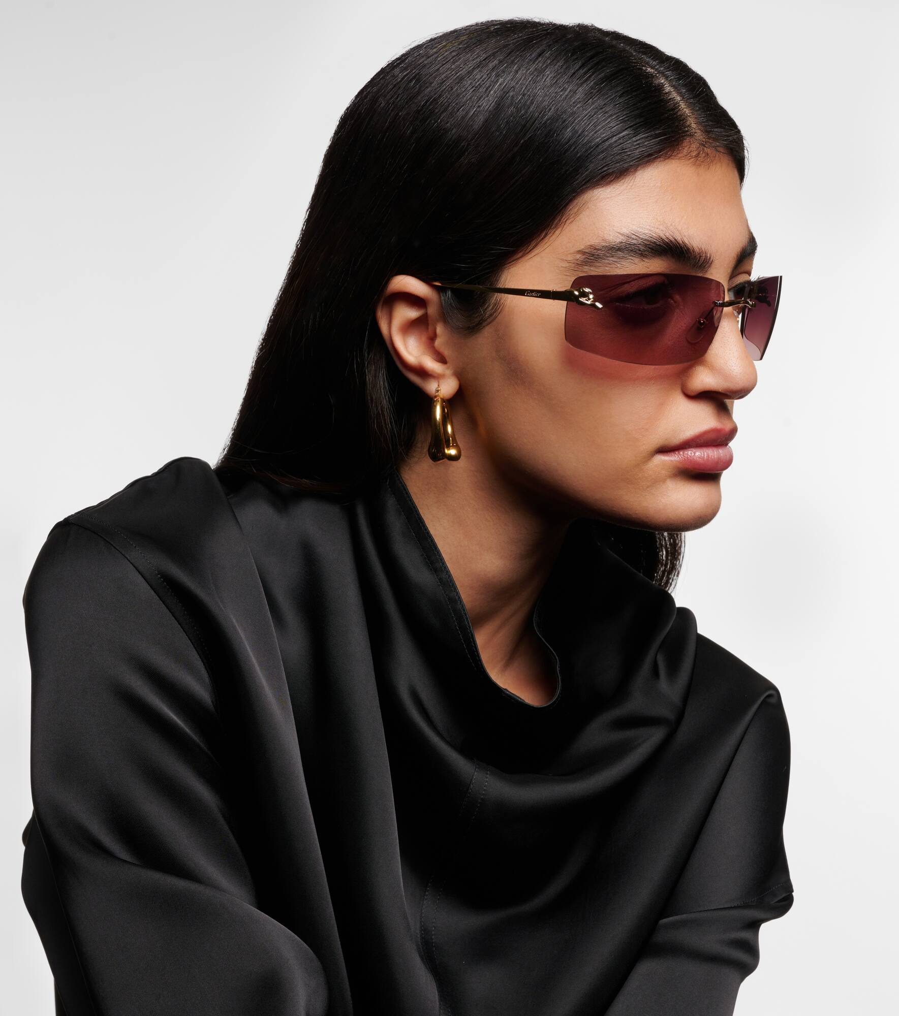 Panthère De Cartier rectangular sunglasses - 6