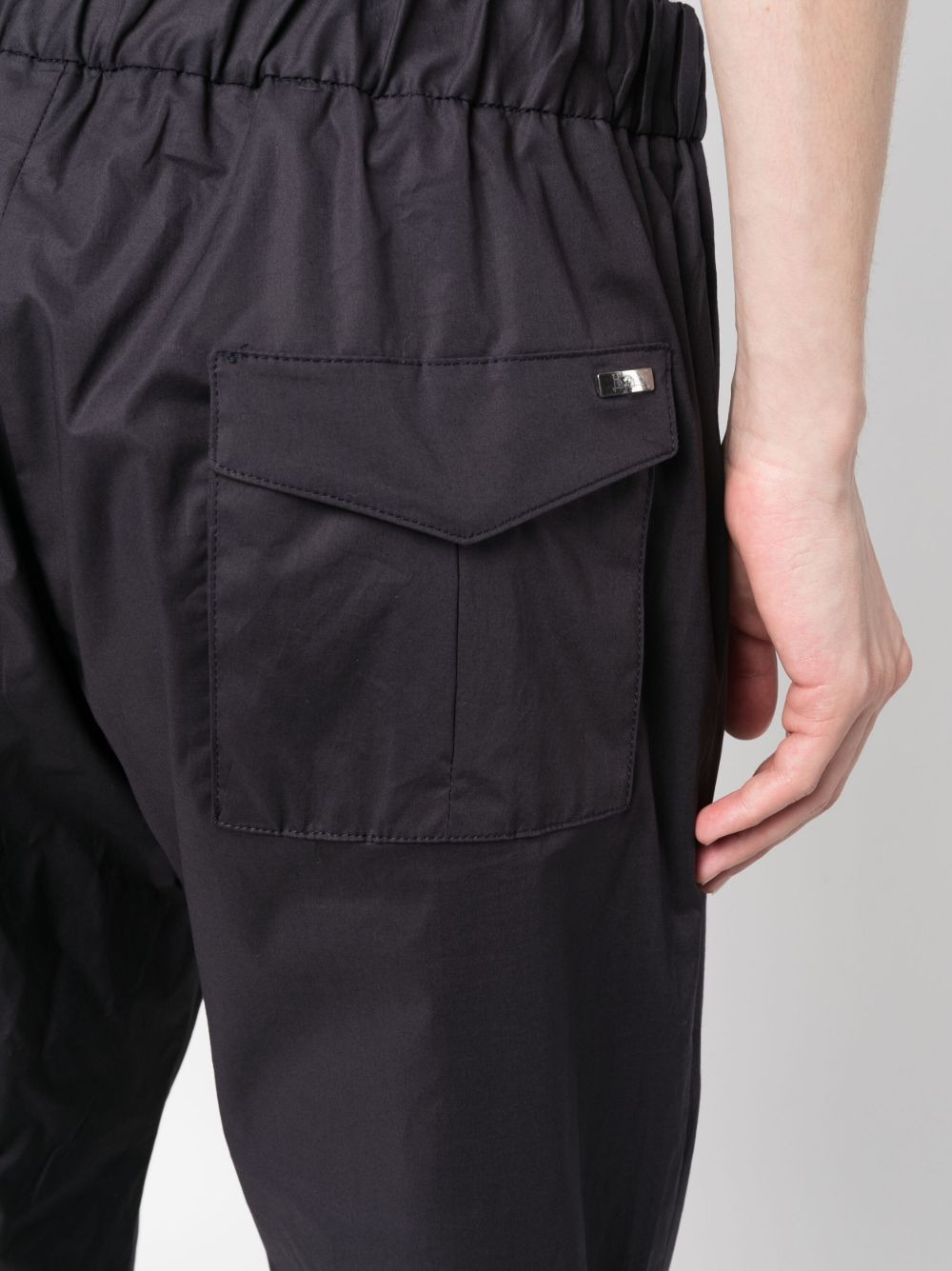 drawstring straight-leg trousers - 5