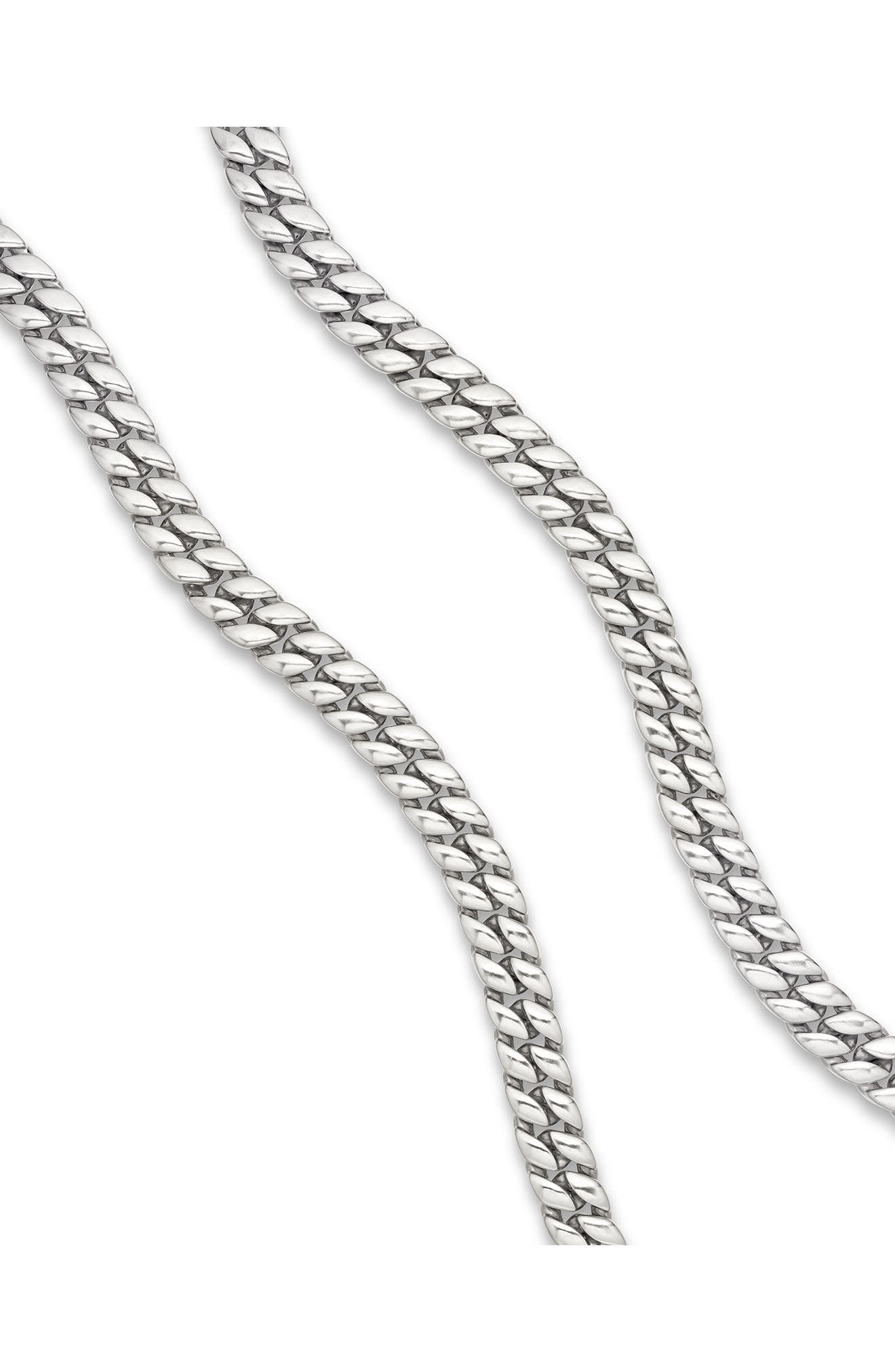 David Yurman Men's Curb Chain Necklace in Sterling Silver, 11.5mm at Nordstrom - 4
