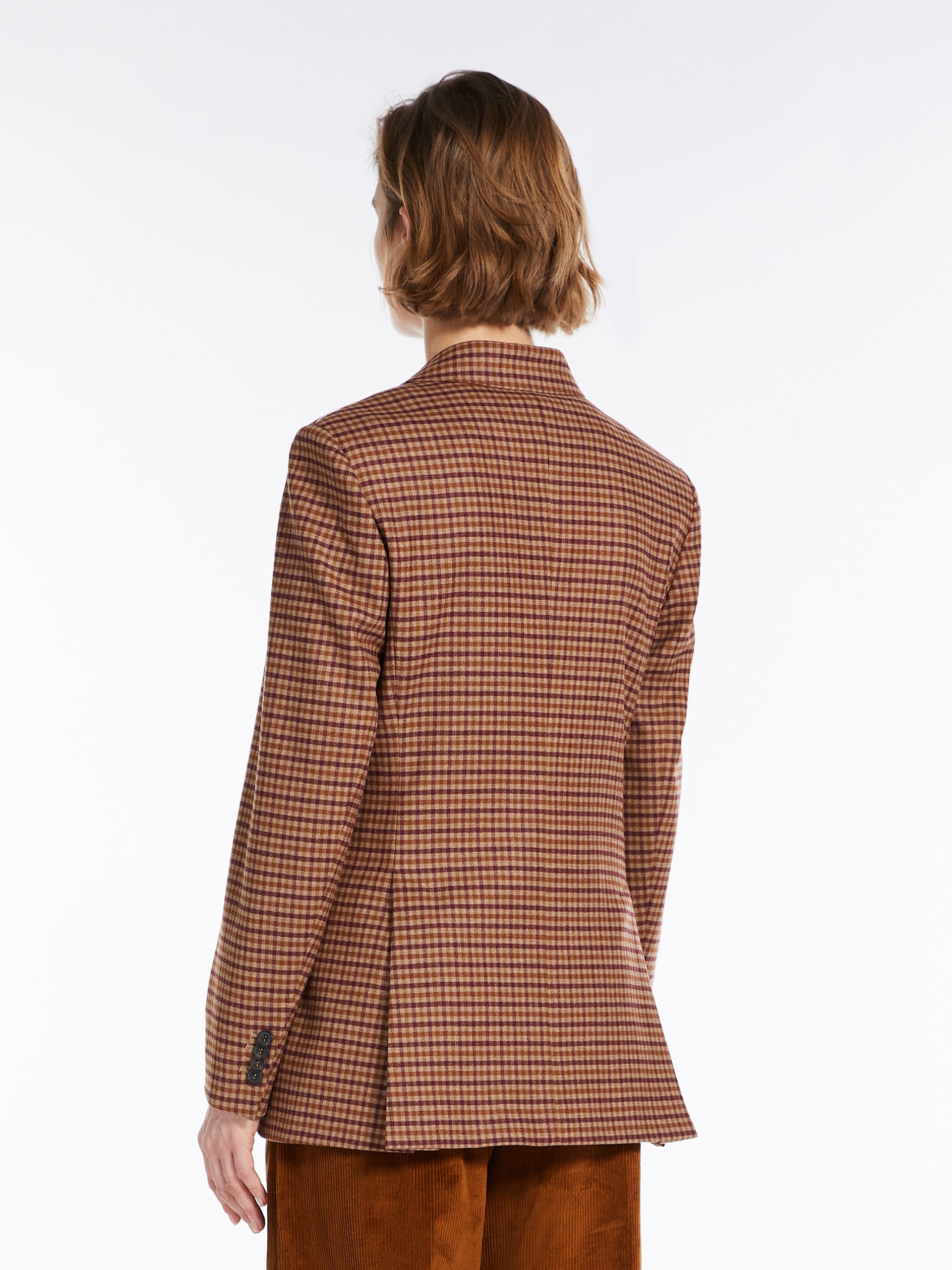 SANSONE Saxony wool and cashmere blazer - 4