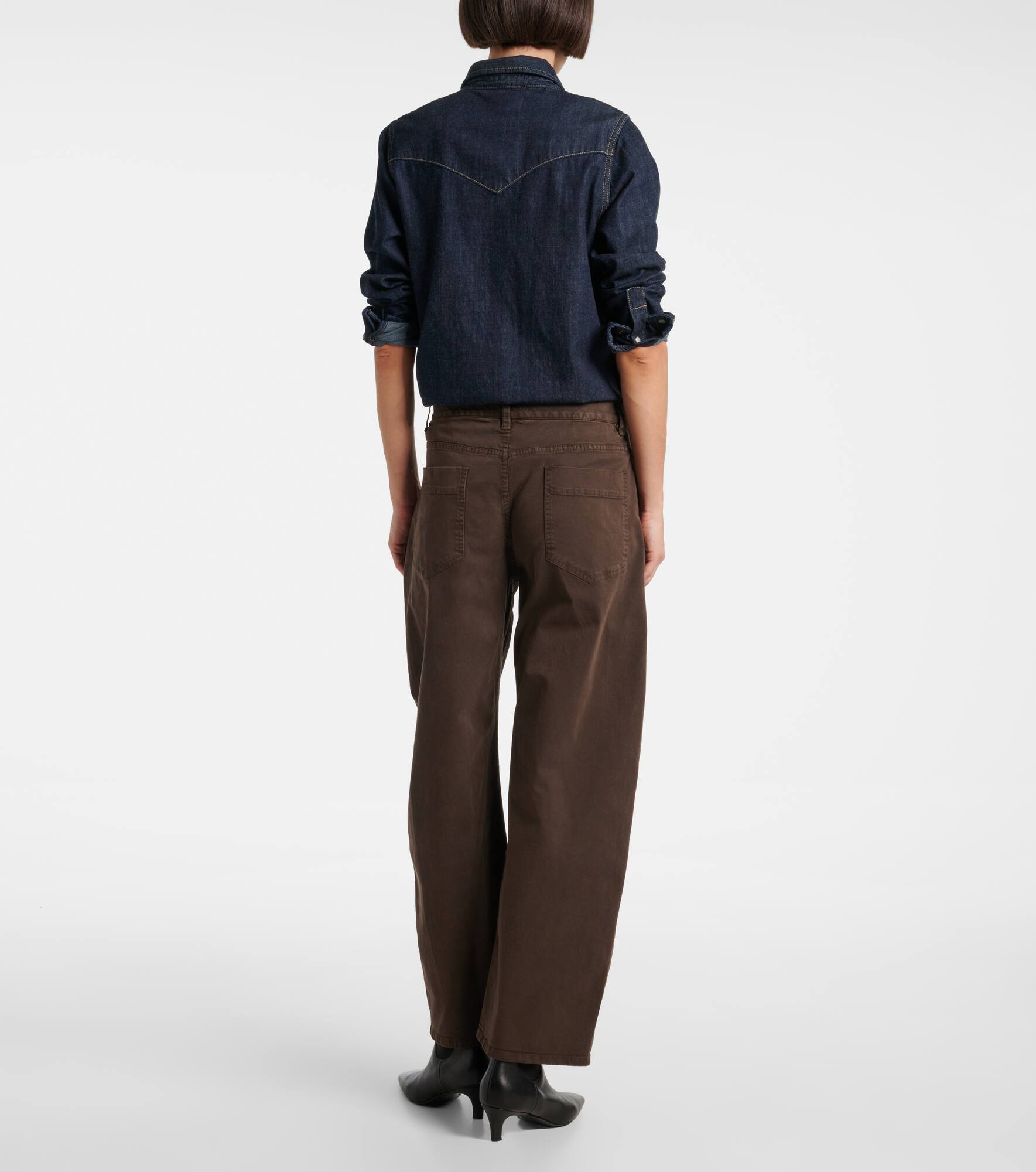 Tribeca mid-rise barrel-leg jeans - 3