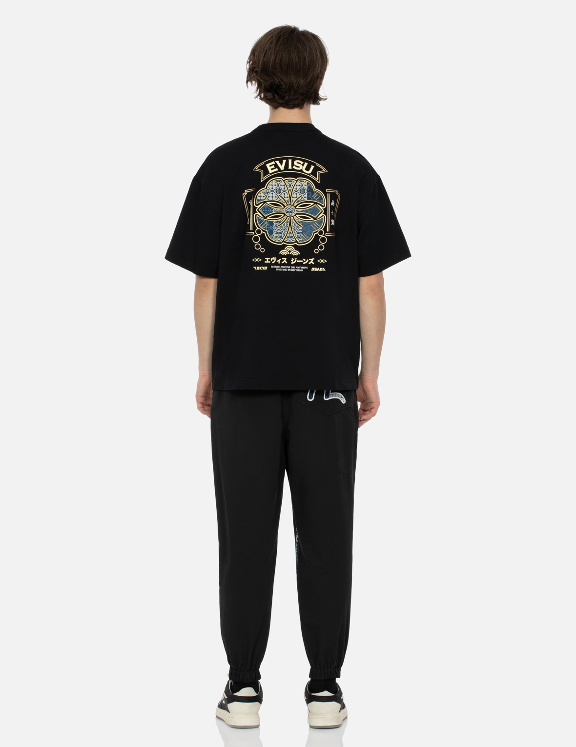 LOGO AND SEAGULL PATCHWORK APPLIQUÉ LOOSE FIT JOGGERS - 6