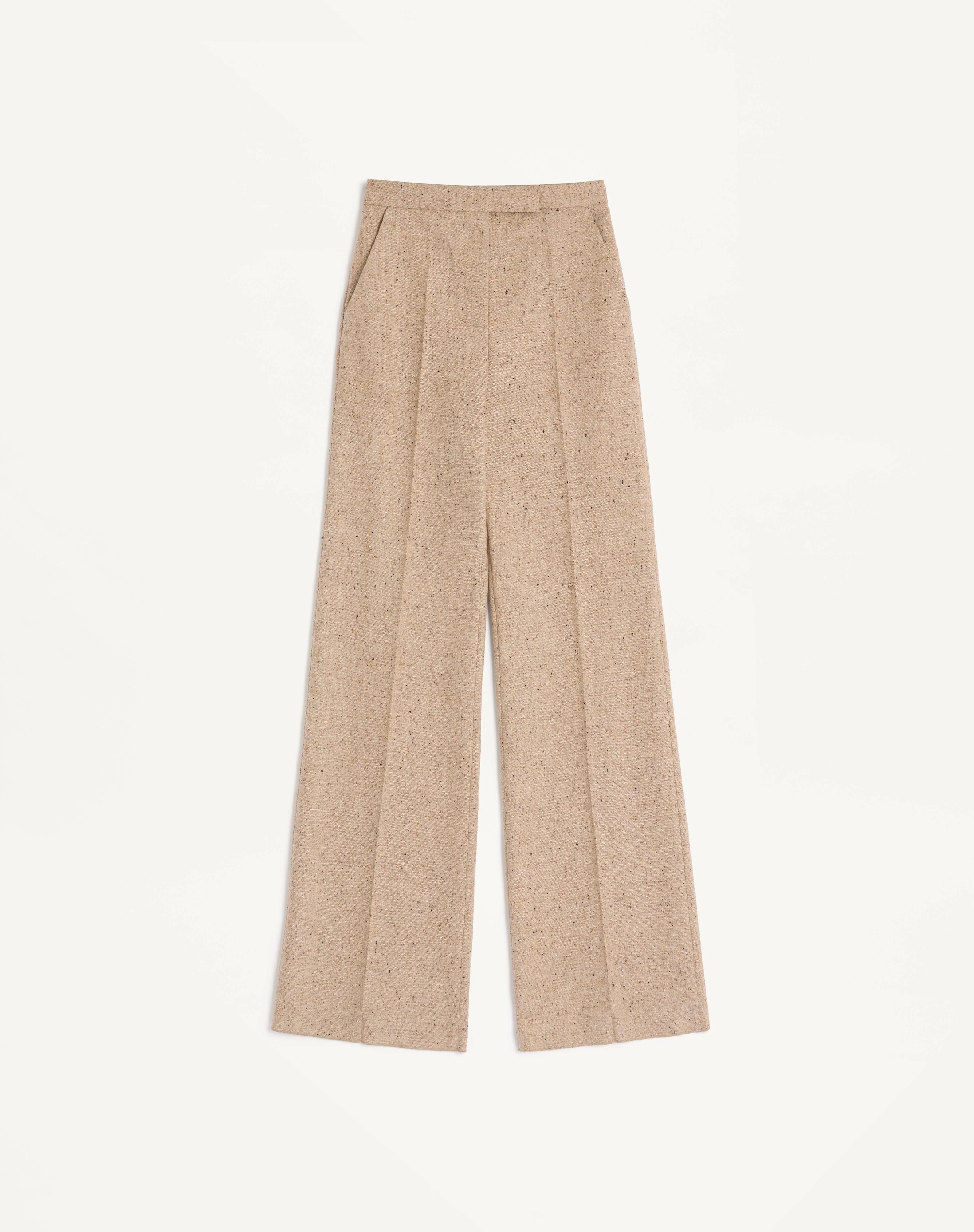 NATTÉ BUTTONED WEAVE PANTS - 1