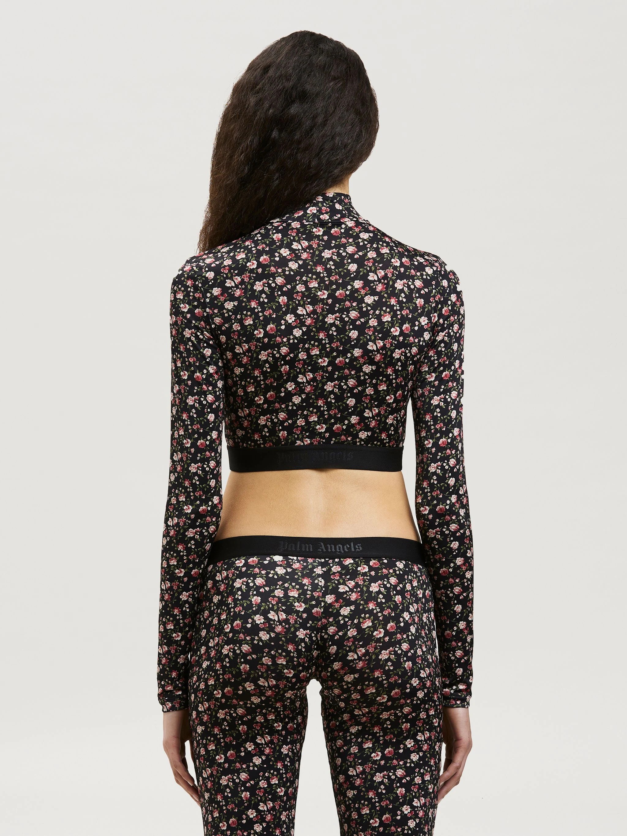 FLOWERS MOCK NECK LOGO TOP - 5