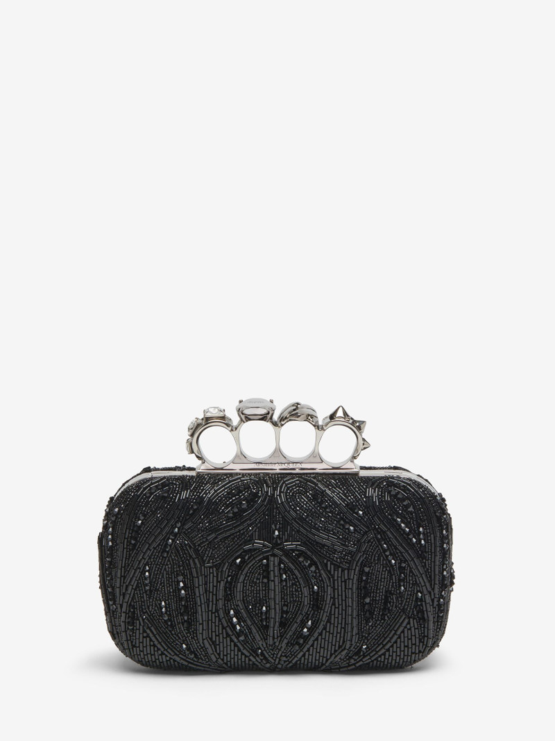 Women's Knuckle Clutch in Black 1