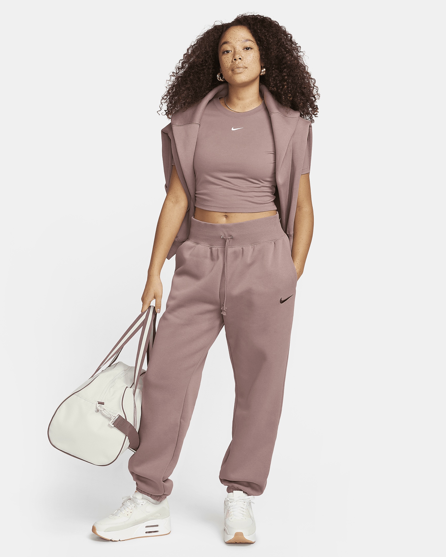 Nike Sportswear Phoenix Fleece Women's High-Waisted Oversized Sweatpants - 8