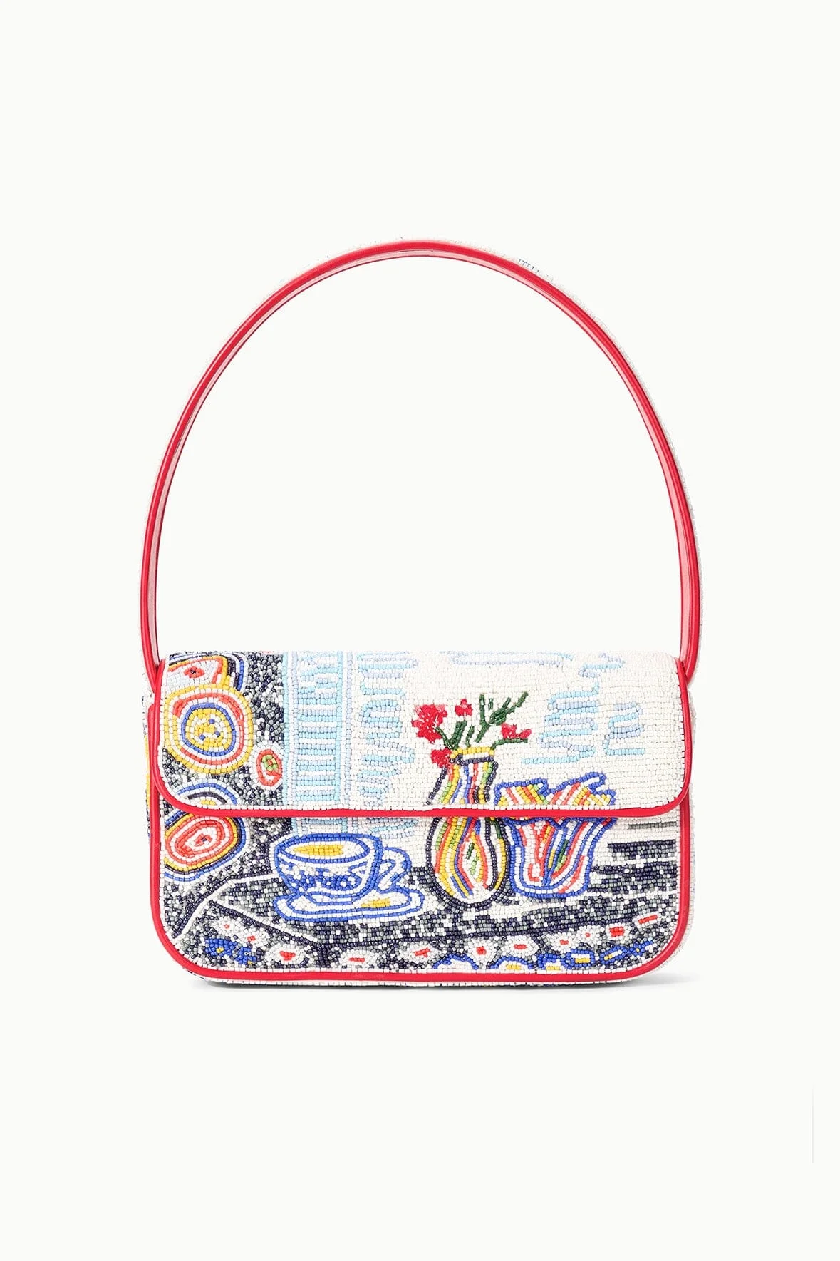 STAUD TOMMY BEADED BAG TEATIME - 1