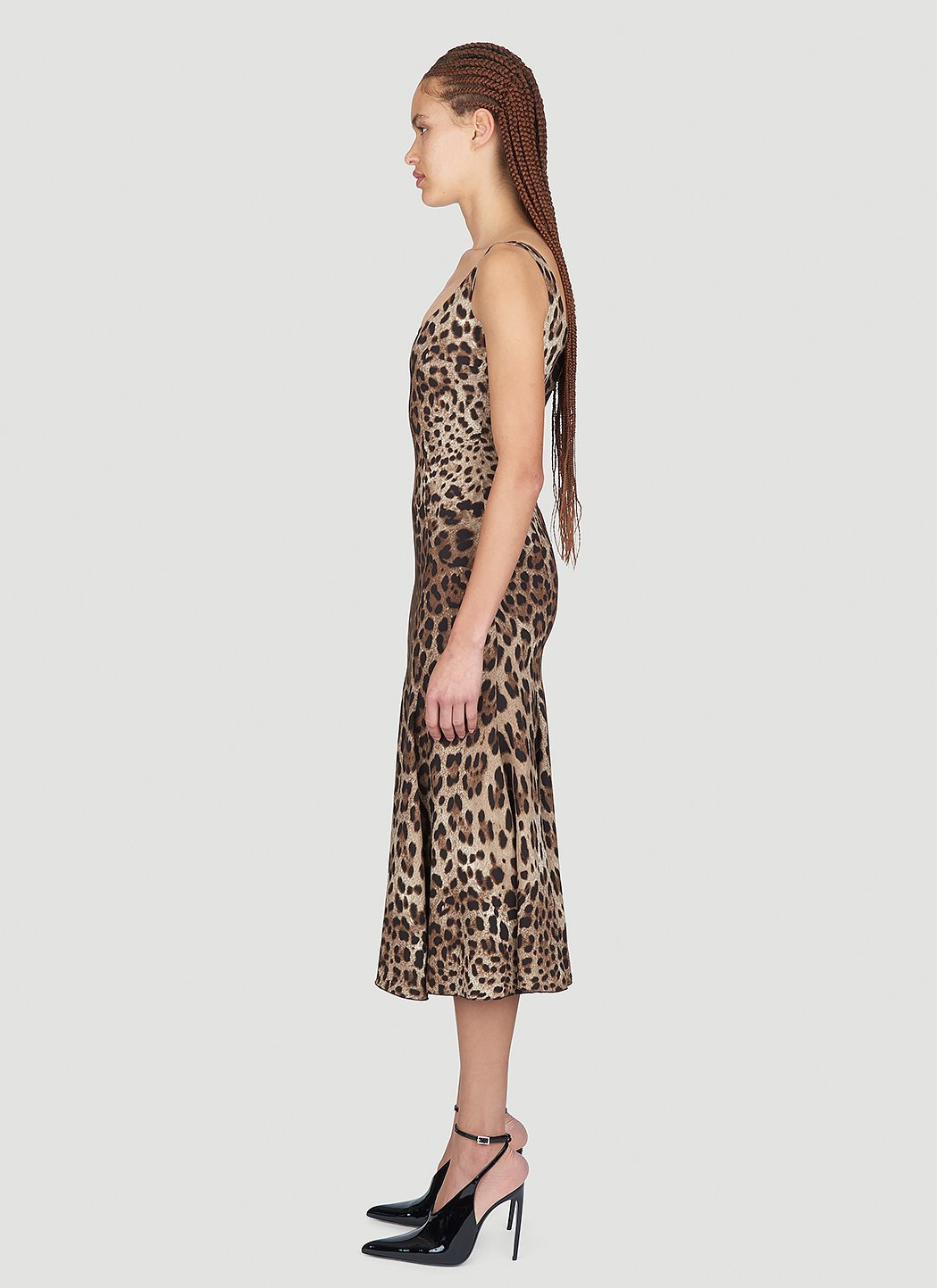 Dolce & Gabbana Women Leopard Print Midi Dress - 3