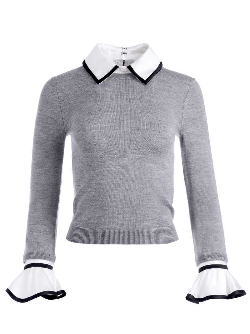 JUSTINA COMBINATION SWEATER - 1
