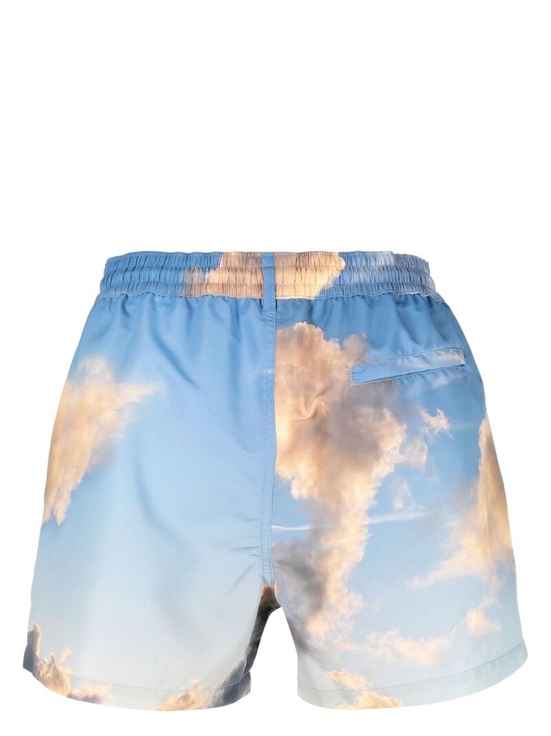 cloud-print swim shorts - 2