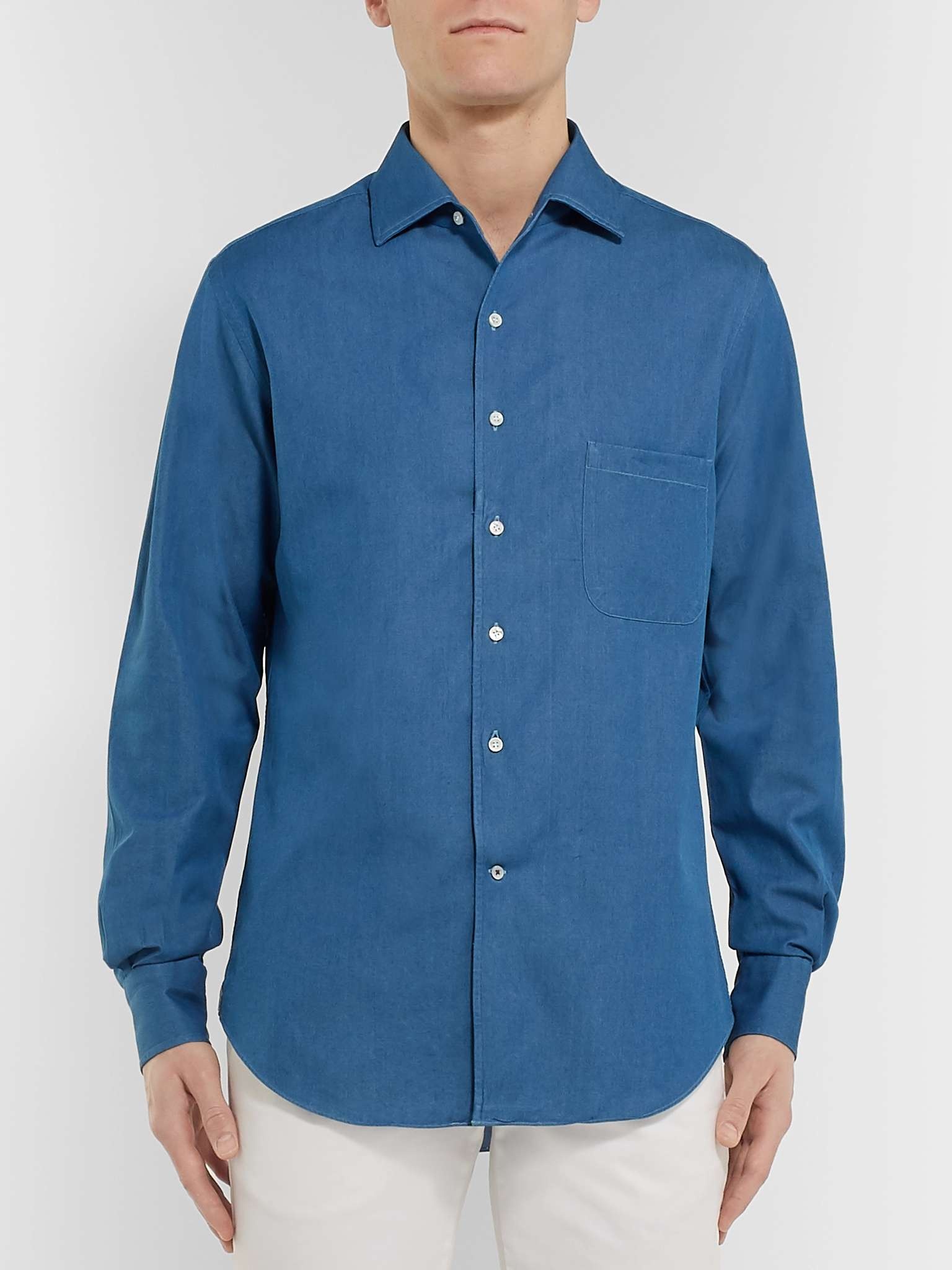 Andre Cotton-Chambray Shirt - 4