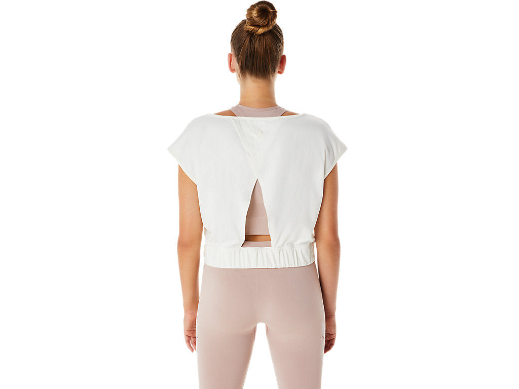 (WMNS) ASICS Nagino Flex Short Sleeve Top 'Cream'  2032C729-101 - 2