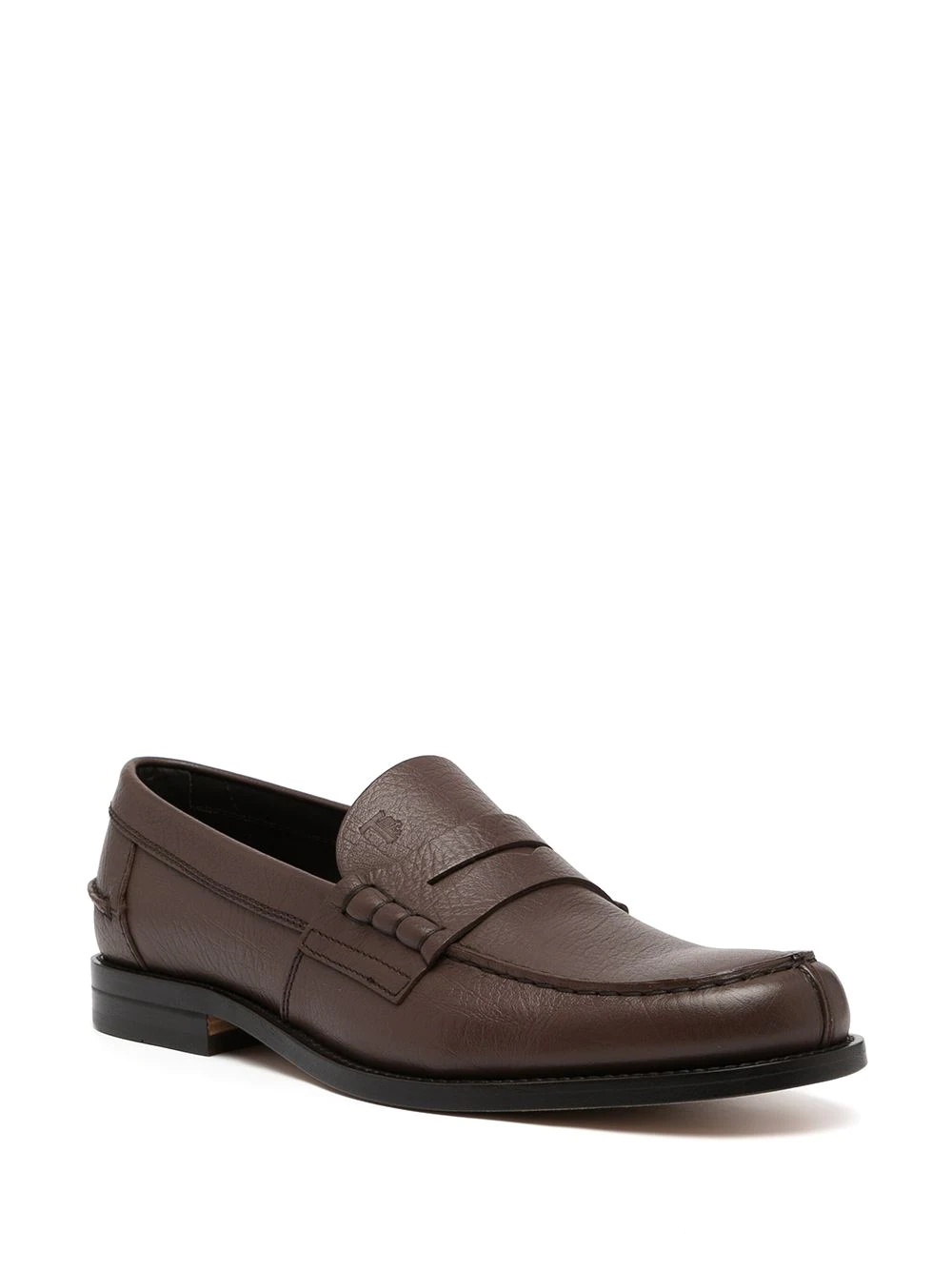 round-toe penny loafers - 2