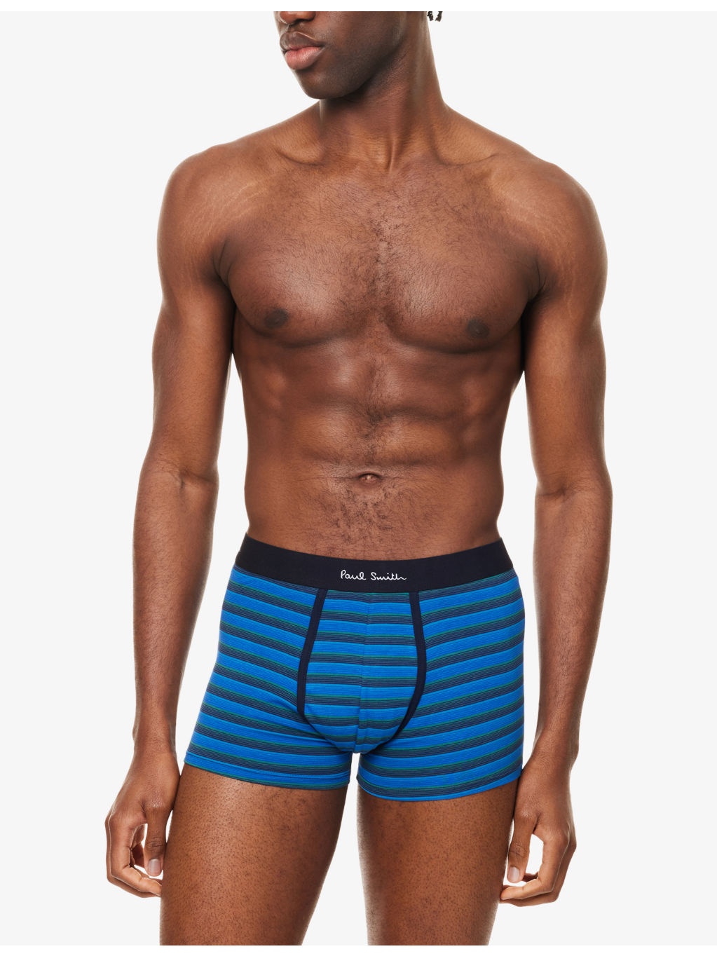 Striped Logo-Branded Pack Of Three Cotton-Jersey Trunks - 2