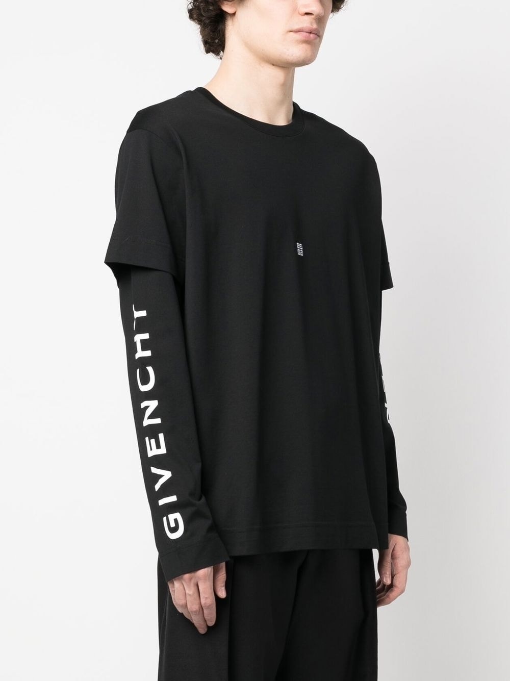 layered logo-print T-shirt - 3