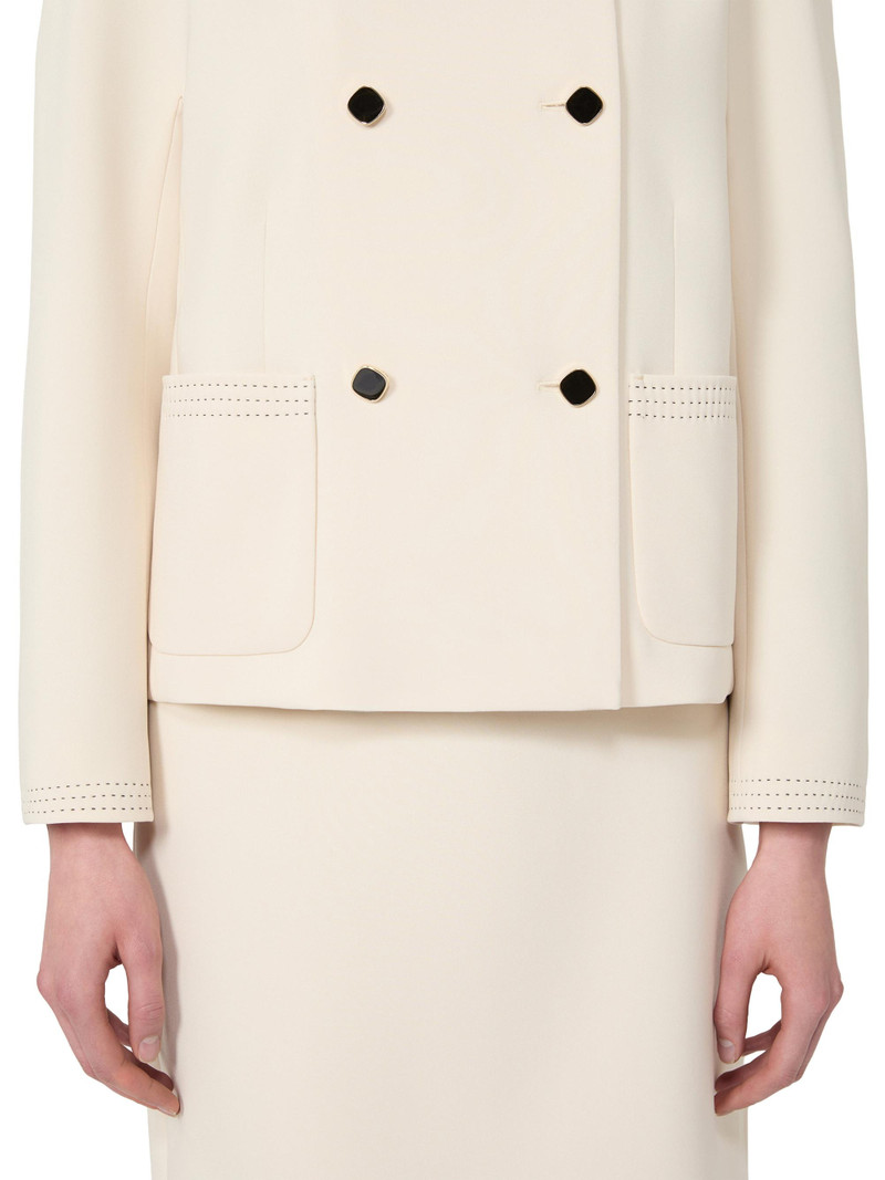 Women's Boxy Jacket in Cady - Beige 6