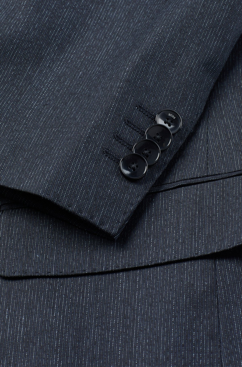 SLIM-FIT SUIT IN MICRO-PATTERNED WOOL 9