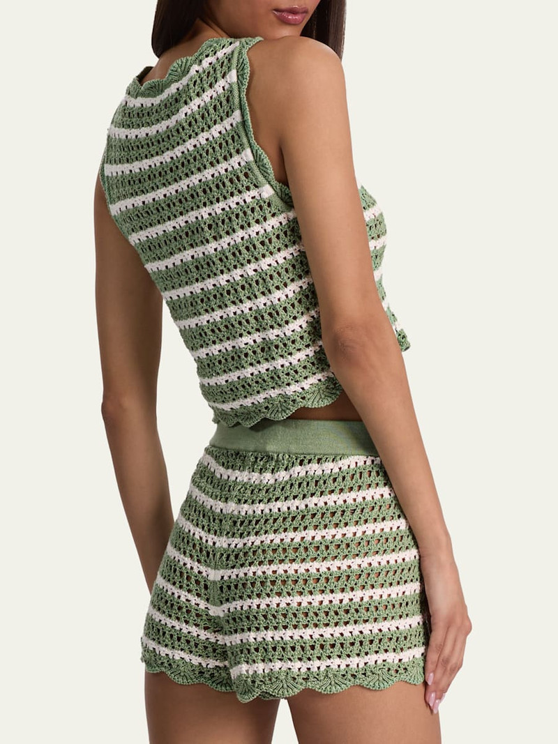 Amity Striped Crochet Tank Top 3
