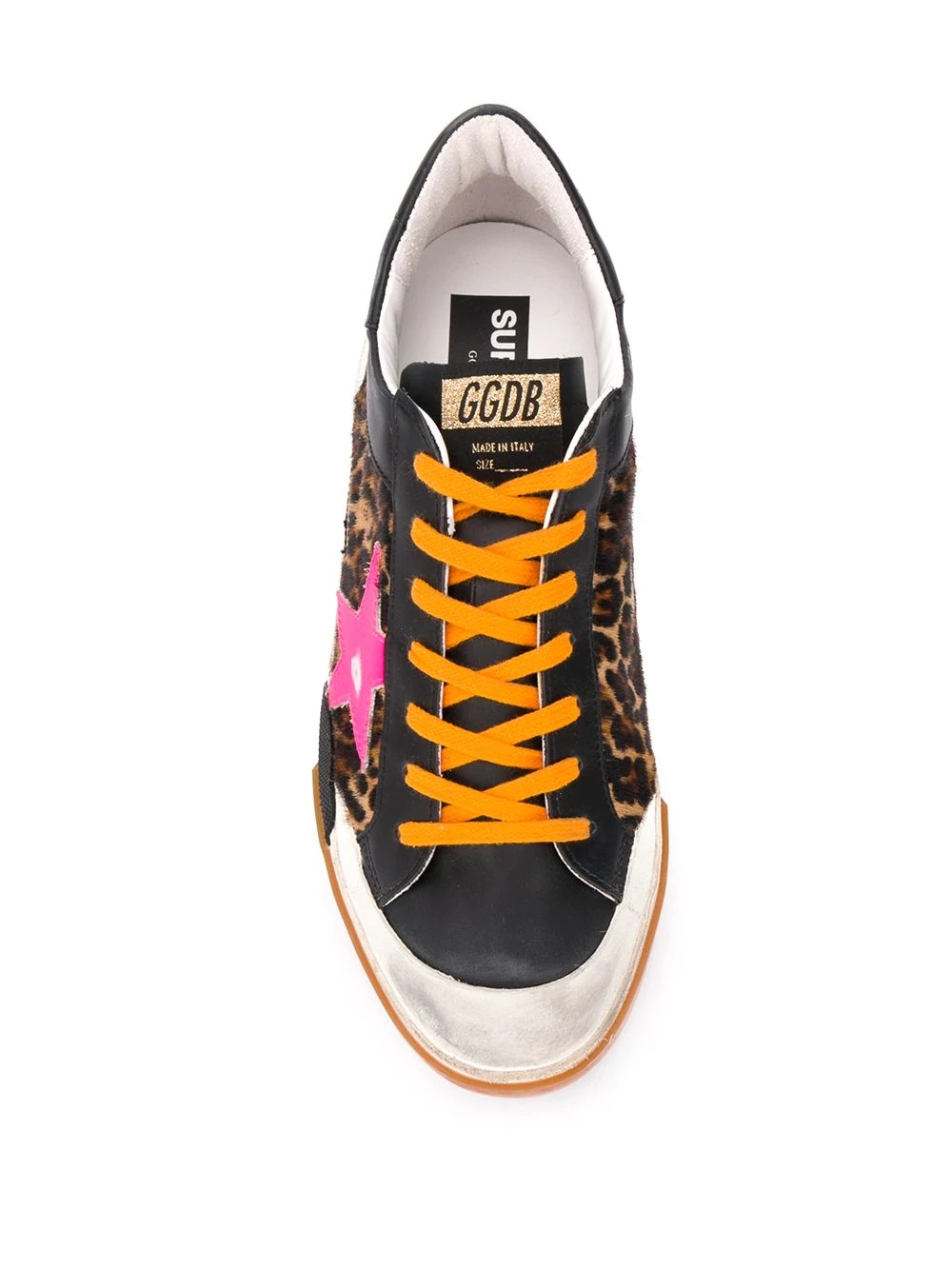 leopard panel Superstar sneakers - 4