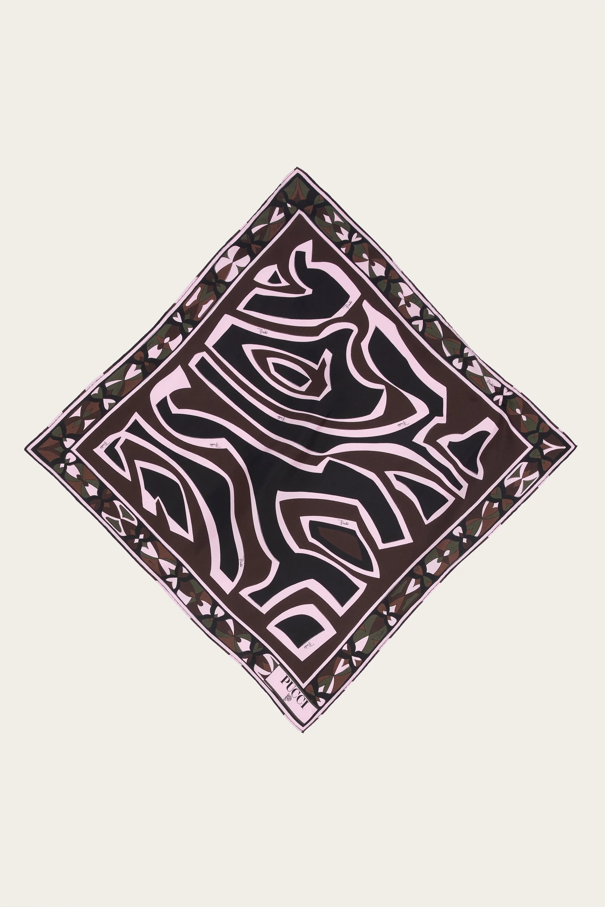 LABIRINTO PRINT SMALL SILK SCARF - 1