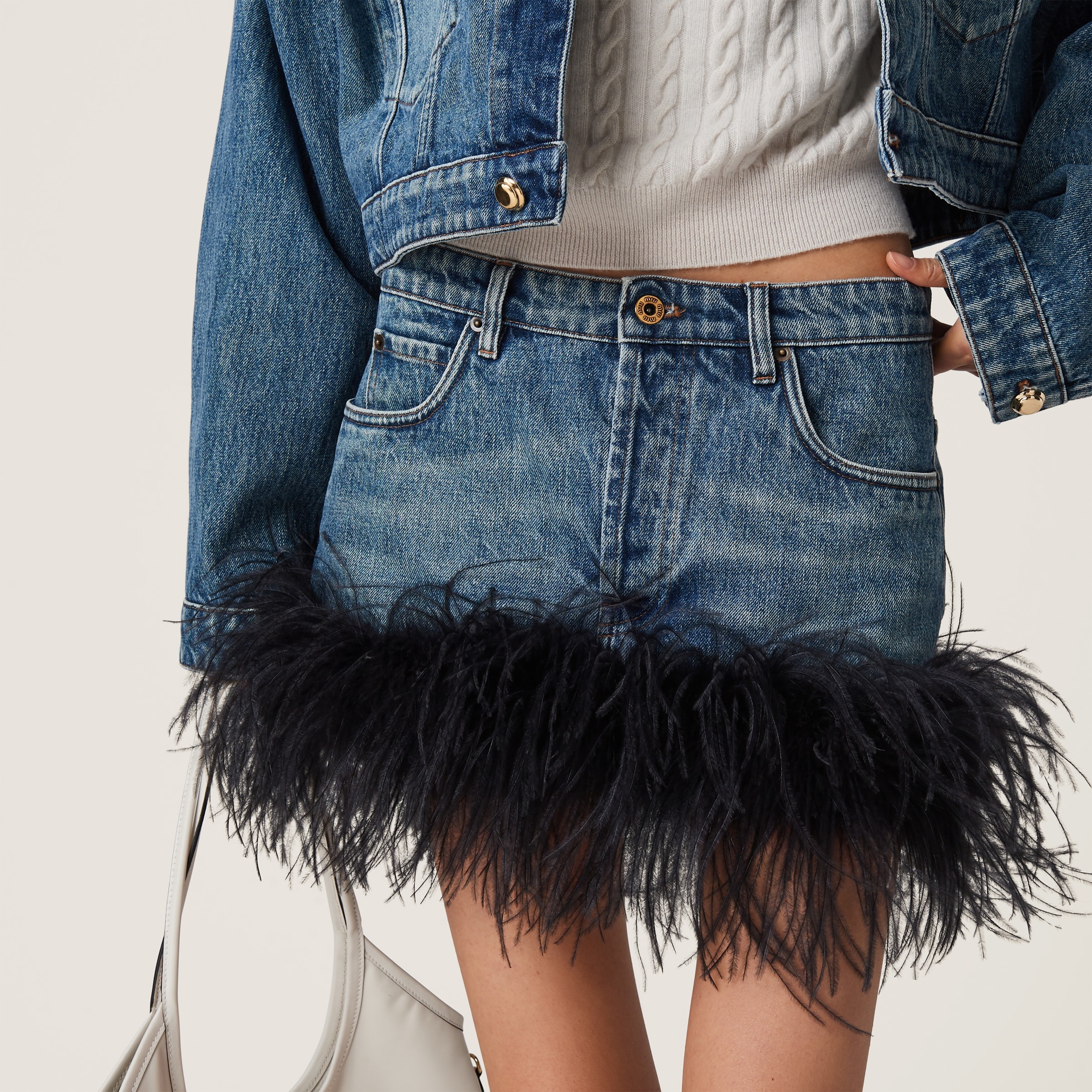 Denim miniskirt - 4