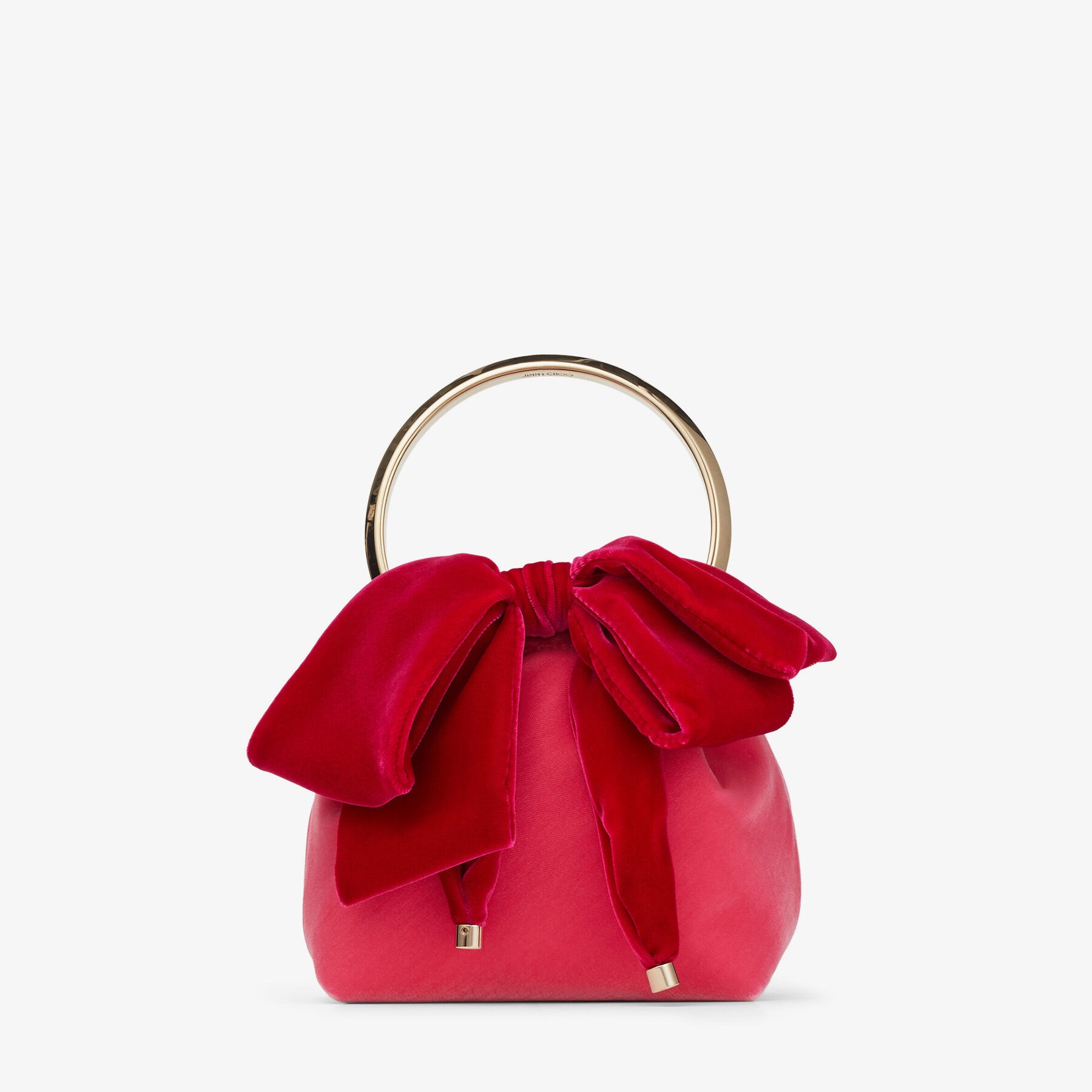 Bon Bon
Candy Pink Velvet Bag With Bow - 1