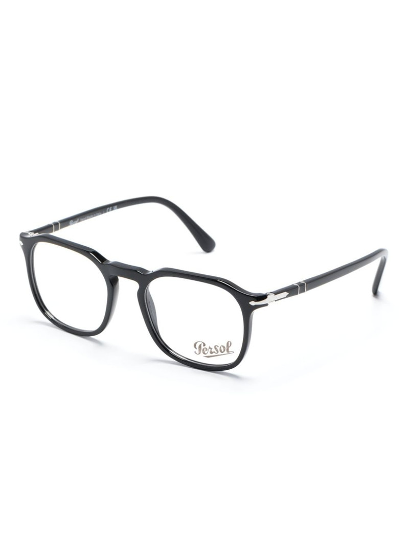 Persol PO3337V logo-engraved round-frame glasses outlook