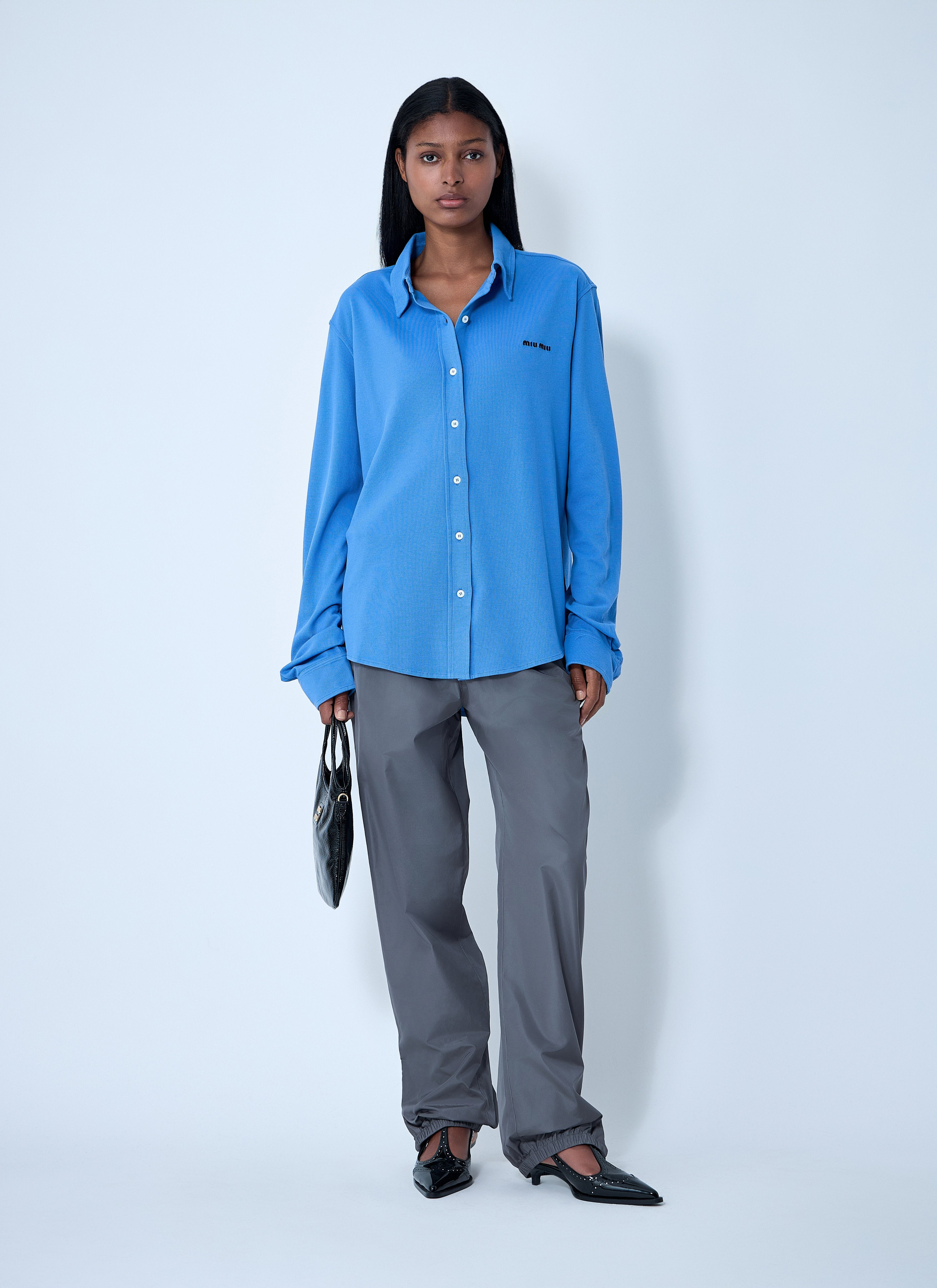 Miu Miu Women Logo Motif Shirt - 2