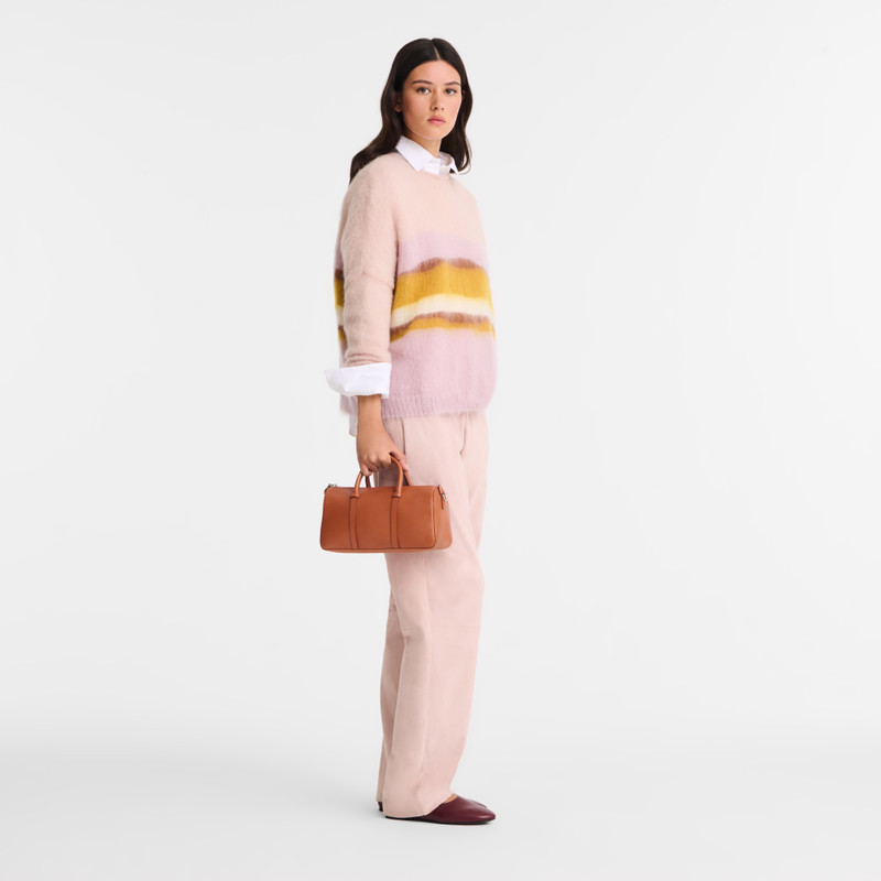 Longchamp Daylong M Handbag Cognac - Leather outlook