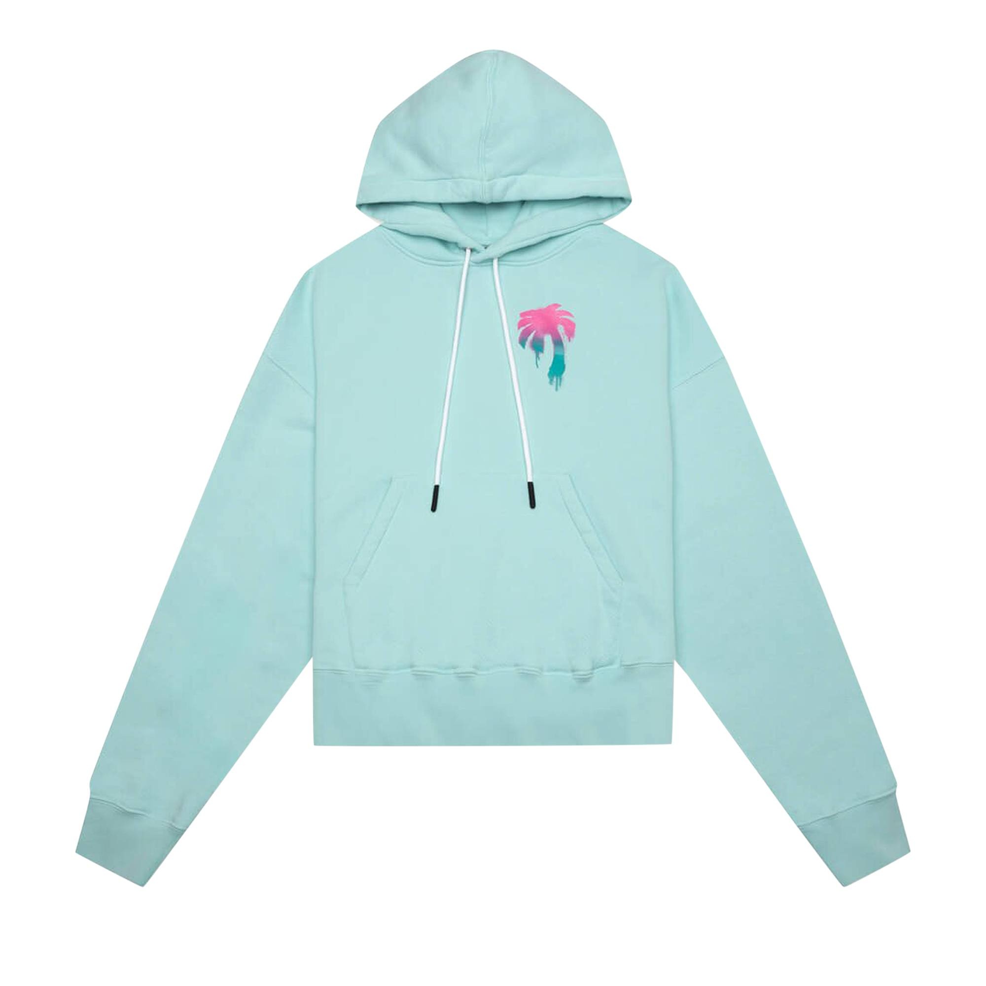 Palm Angels I Love PA Hoodie 'Light Blue' - 1