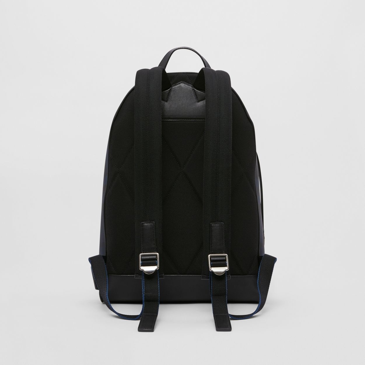 London Check and Leather Backpack - 9