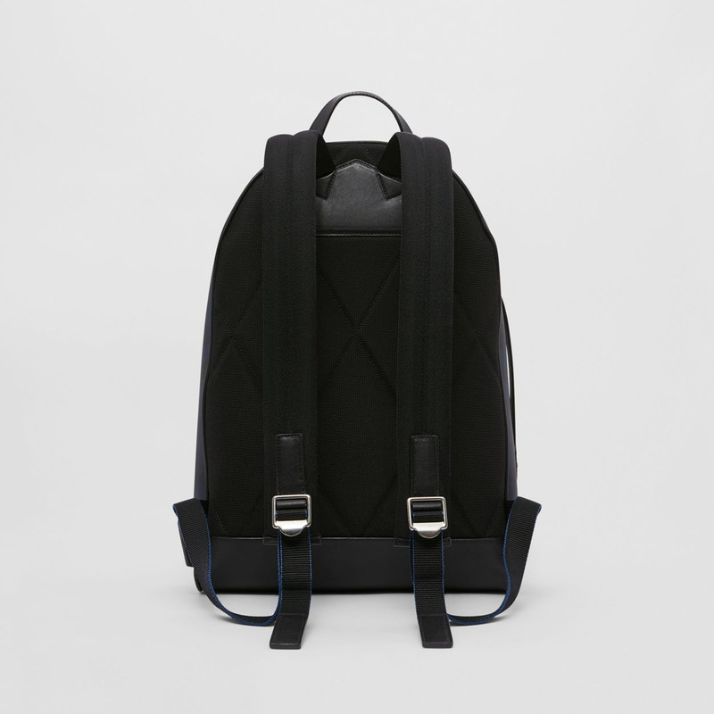 London Check and Leather Backpack 9