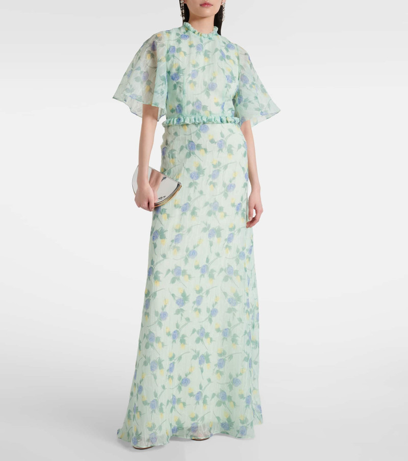 markarian Heather floral organza gown outlook