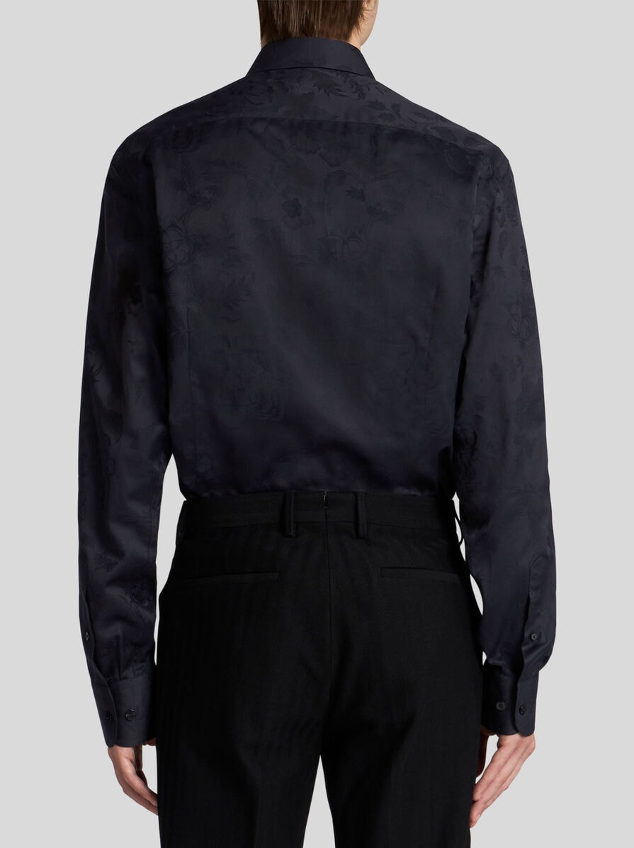 FLORAL JACQUARD SHIRT - 5