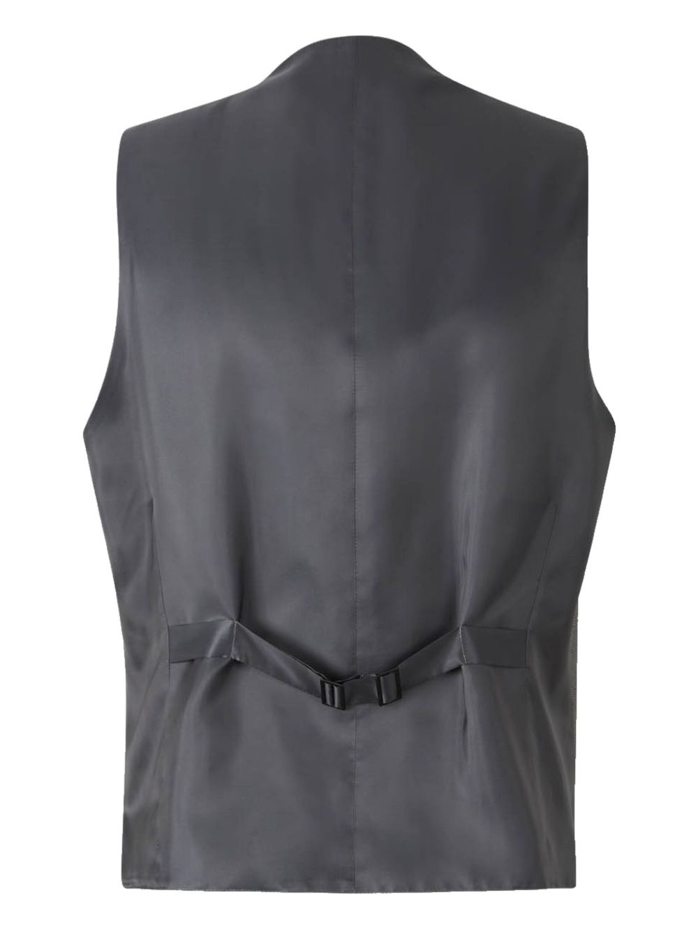 single breasted wool suit - 4