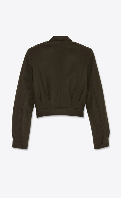 SAINT LAURENT army jacket in wool gabardine outlook