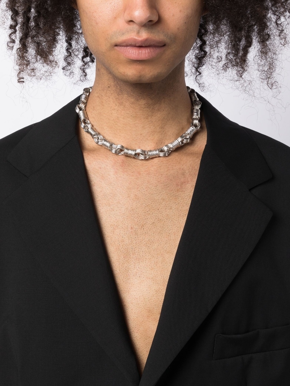 knot links chain necklace - 2