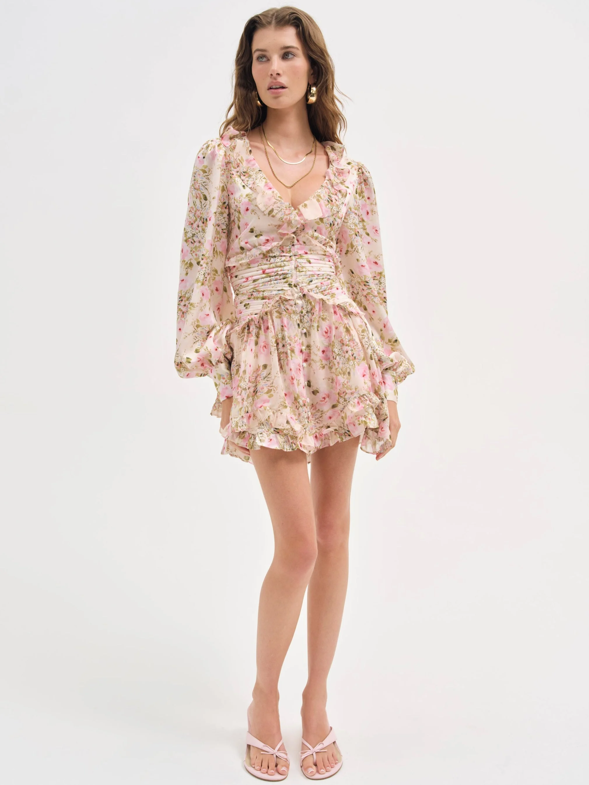 knee length dresses for ladies Julia Mini Dress by For Love & Lemons