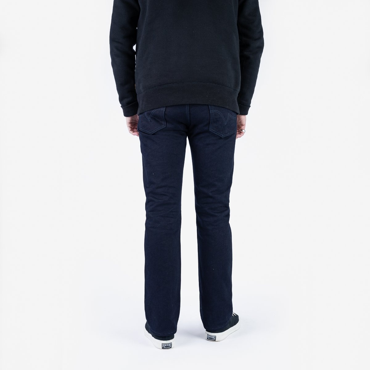 IH-666S-14ii 14oz Selvedge Denim Slim Straight Cut Jeans - Indigo/Indigo - 3