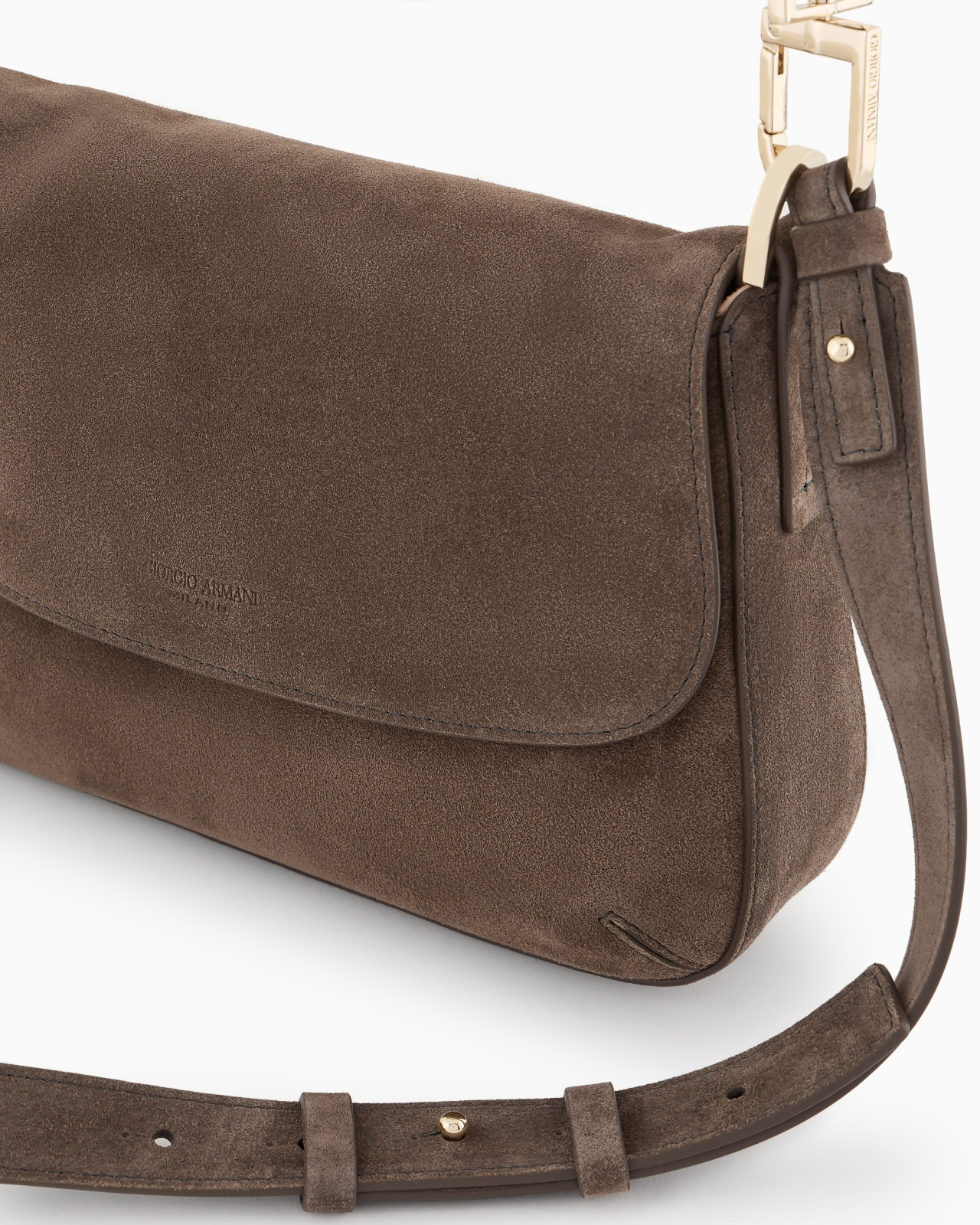 SMALL LA PRIMA SOFT SUEDE HANDBAG - 5