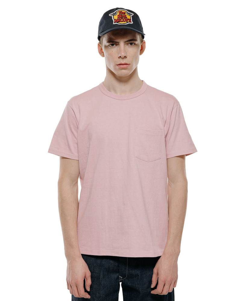 The Real McCoys MC22006 Pocket Tee Pink outlook