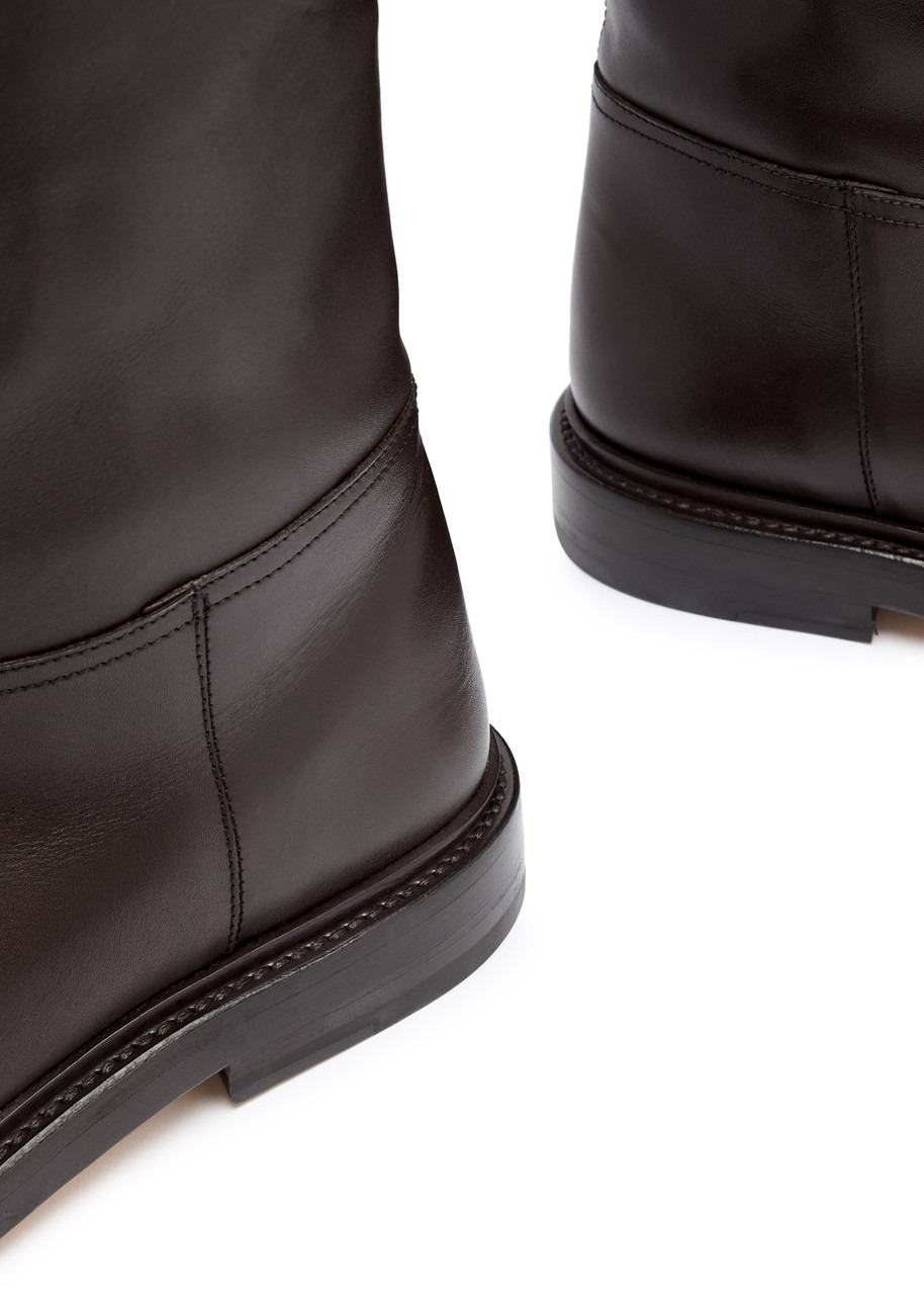 Legres Leather Knee-high Riding Boots - 4