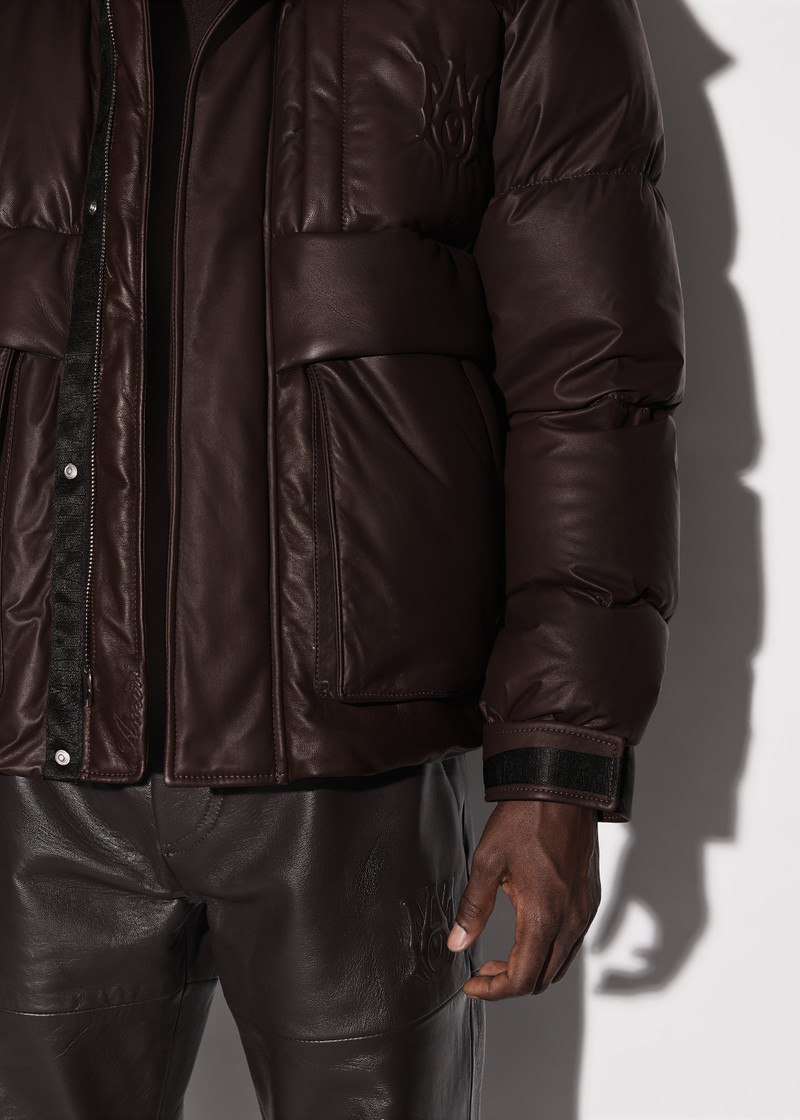 LEATHER PUFFER JACKET 9