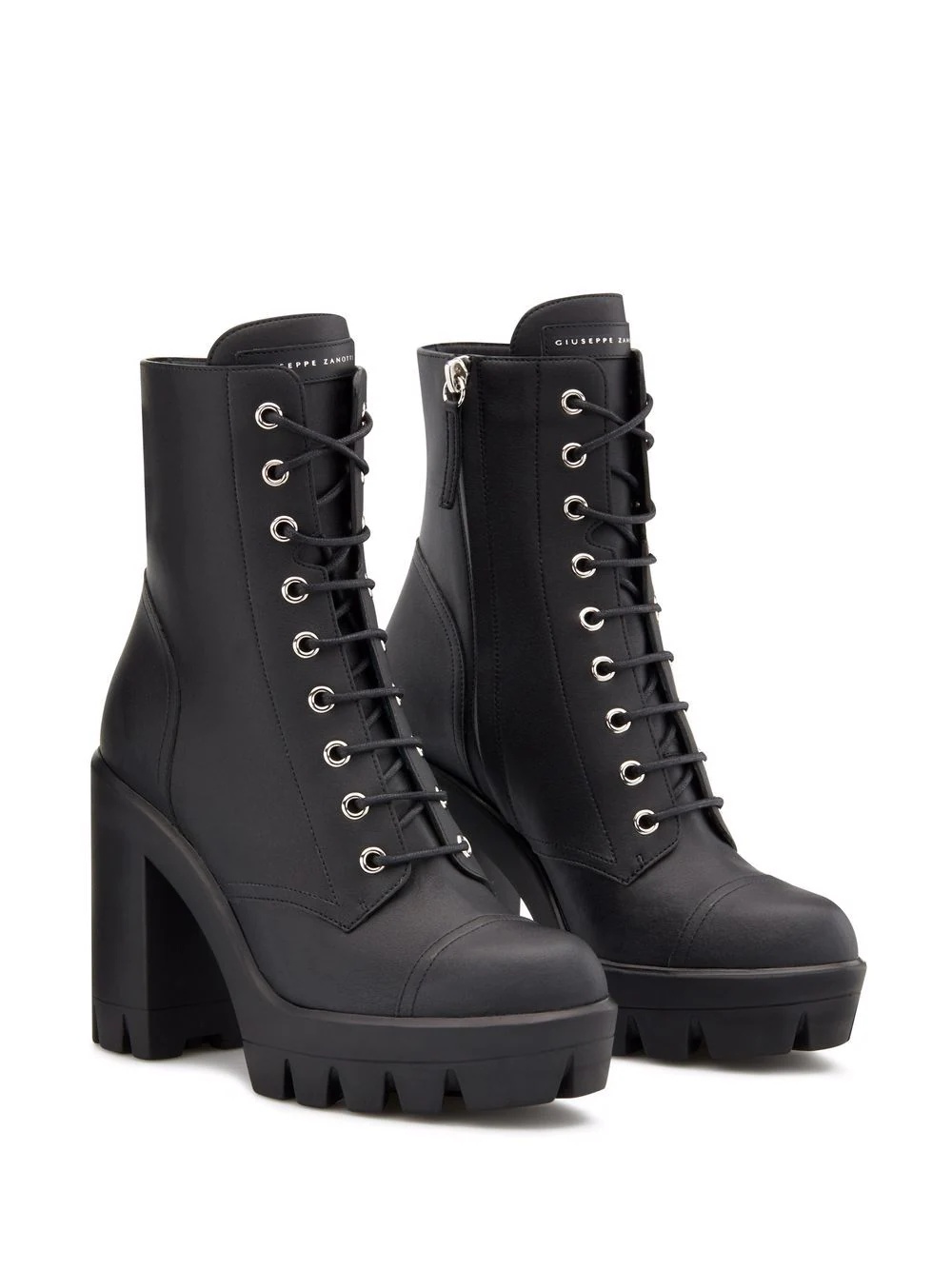 Camille lace-up cargo boots - 2