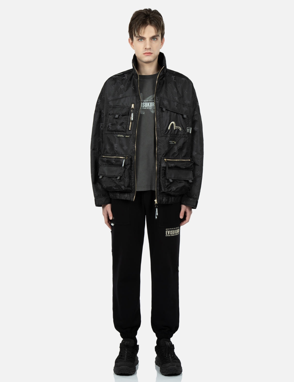 Monogram Kamon and Logo Jacquard Bomber Jacket - 6