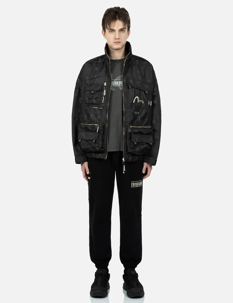 Monogram Kamon and Logo Jacquard Bomber Jacket 6