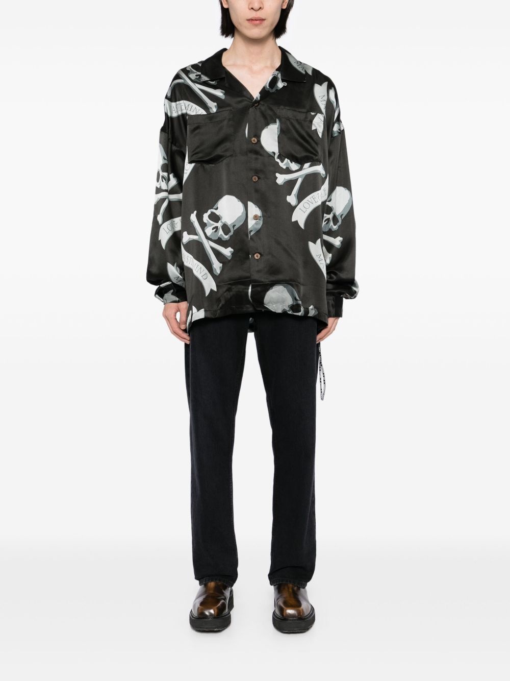 skull-printed shirt - 2